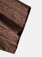 Bold Geometric Jacquard Cuban Shirt - Modern Pattern, Effortless Style