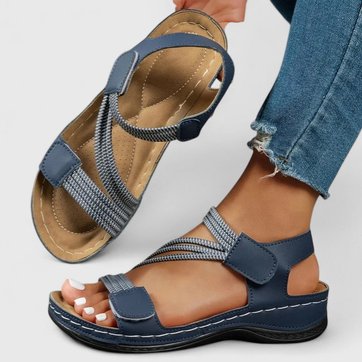 Women's Adjustable Cross-Strap Open-Toe Sandals