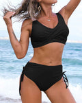 Women's Solid Color Bikini Set