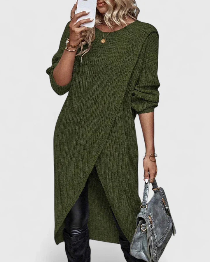 Women's Timeless Elegant Knit Sweater Dress