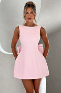 Amber Women's Structured Mini Dress for Wedding Guests - Elegant &