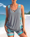 Women's Trendy and Figure-Flattering Tankini Swimsuit