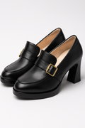Chic Women's High Heel Pumps with Buckle Detail