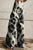Bold Leopard Print Jeans – Statement-Making Denim