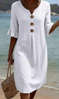 RADMILA™ | TEXTURED LONG SLEEVE DRESS