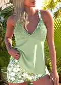 Women's Ever Ruched Tankini Set – Floral Print Swimwear with