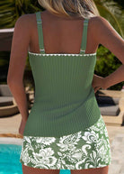 Maisy | Schickes Tankini-Set mit mittlerer Taille im Paisley-Muster