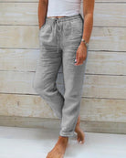 Serena - Relaxed Linen Trousers - Alurea & Co.