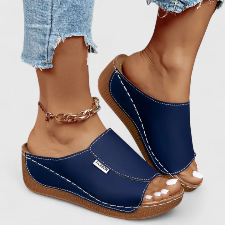 Olivia Soft Platform Sandals - Cushioned Comfort & Elevated Style