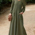 Women's Timeless & Elegant Long-Sleeve Dress