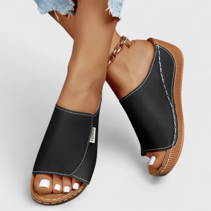 Olivia Soft Platform Sandals - Cushioned Comfort & Elevated Style