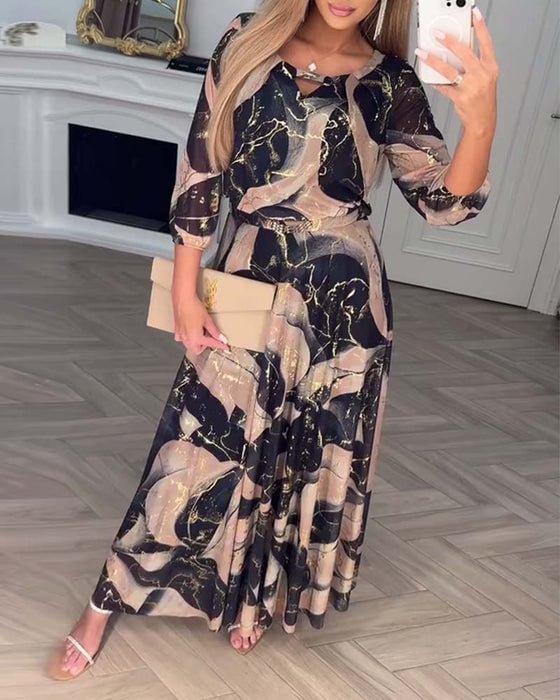 Women's Chic Chiffon Dress for Effortless Elegance