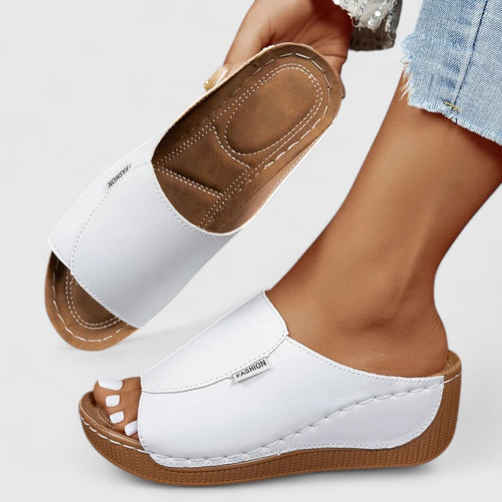 Olivia Soft Platform Sandals - Cushioned Comfort & Elevated Style