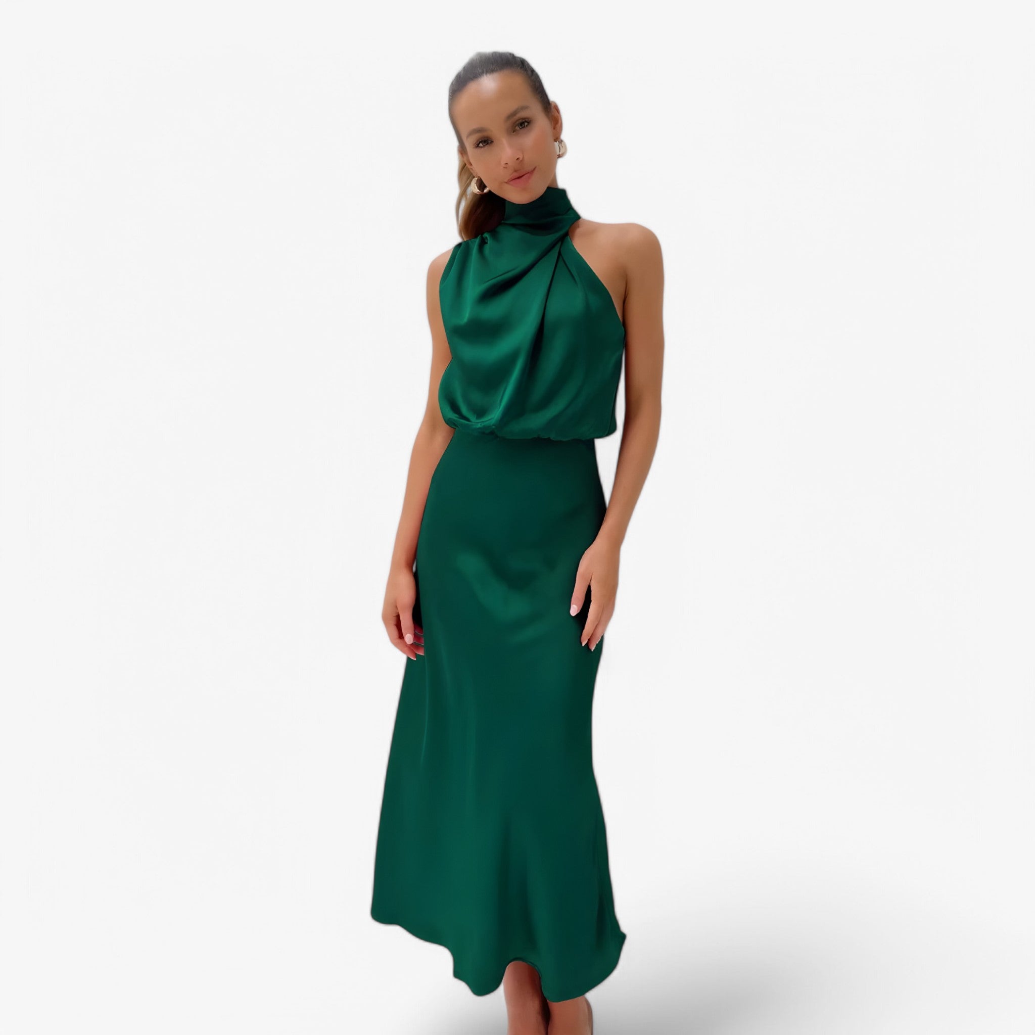Vivienne Satin Dress — Refined Elegance, Timeless Allure