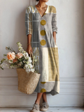 Emily Bohemian Linen Dress with