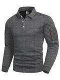 Ephraim Textured Polo Shirt with Sleeve Pocket – Smart, Everyday Comfort