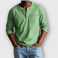 Men's Finn Vintage Henley Shirt - Timeless Style & Everyday Comfort