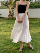 Amelia Classic A-Line Pleated Skirt - Timeless Silhouette, Flattering Pleats