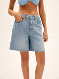 Chloe's Essential Casual Denim Shorts - Effortless Everyday Style
