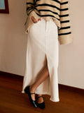 Women's Trim High-Waisted Skirt - Boho-Chic, Flowy & Figure-Flattering
