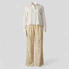 Isabella | Kontorsæt 2 dele - Elegant og professionel - Khaki - women's fashion - {{ product_tags }