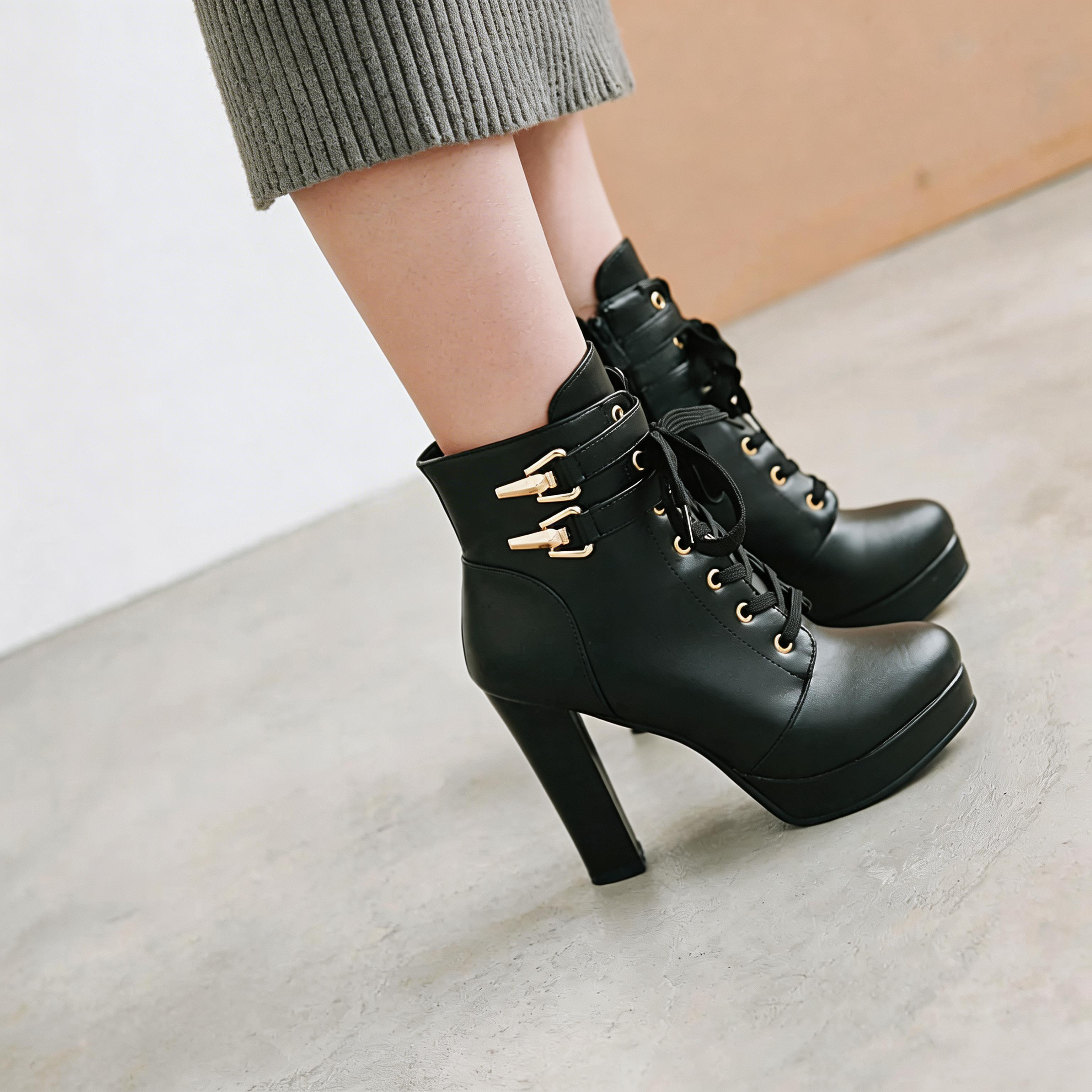 Ellie | Sophisticated High-Heeled Ankle Boots