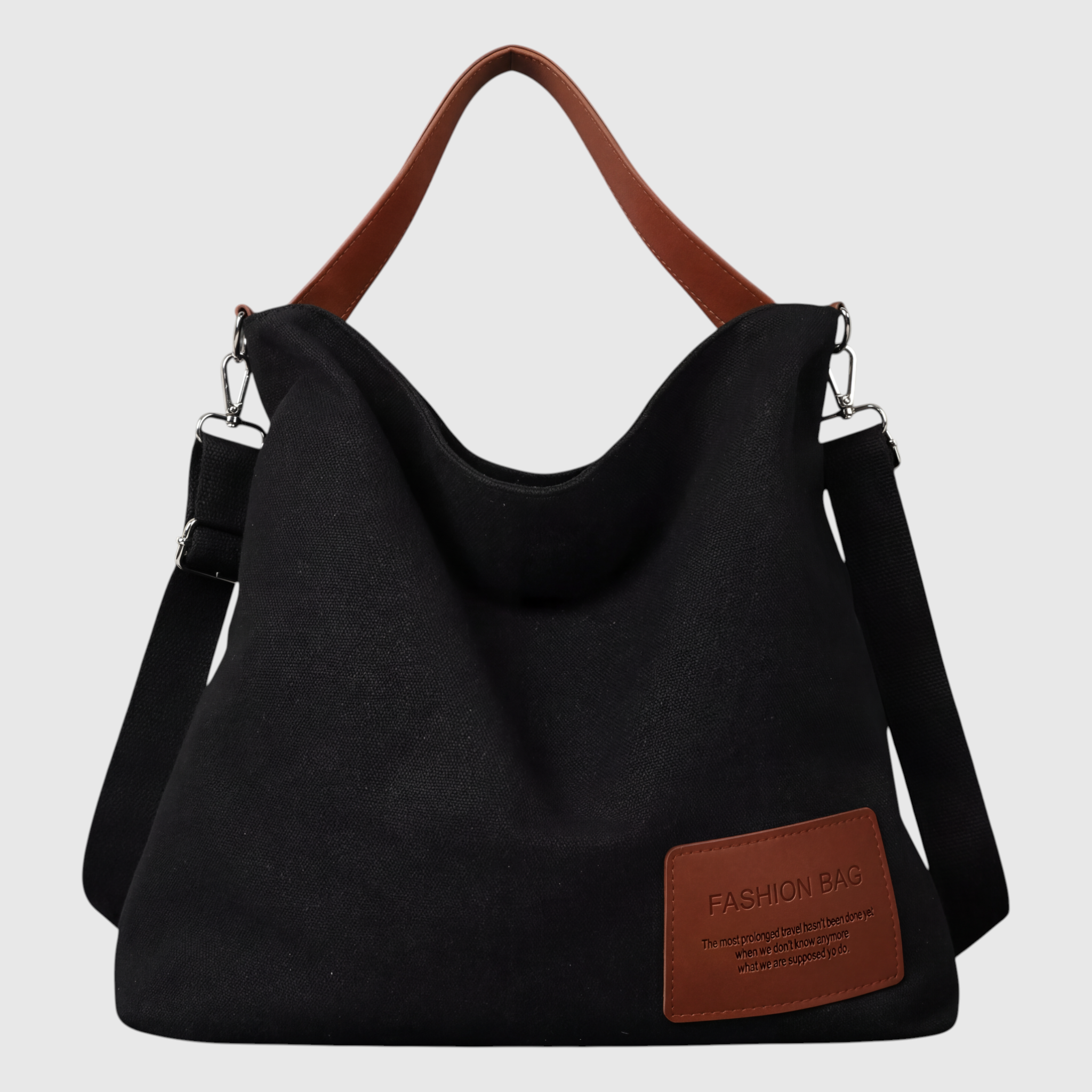 Chic Canvas Shoulder Bag - Stylish, Practical Everyday Carryall