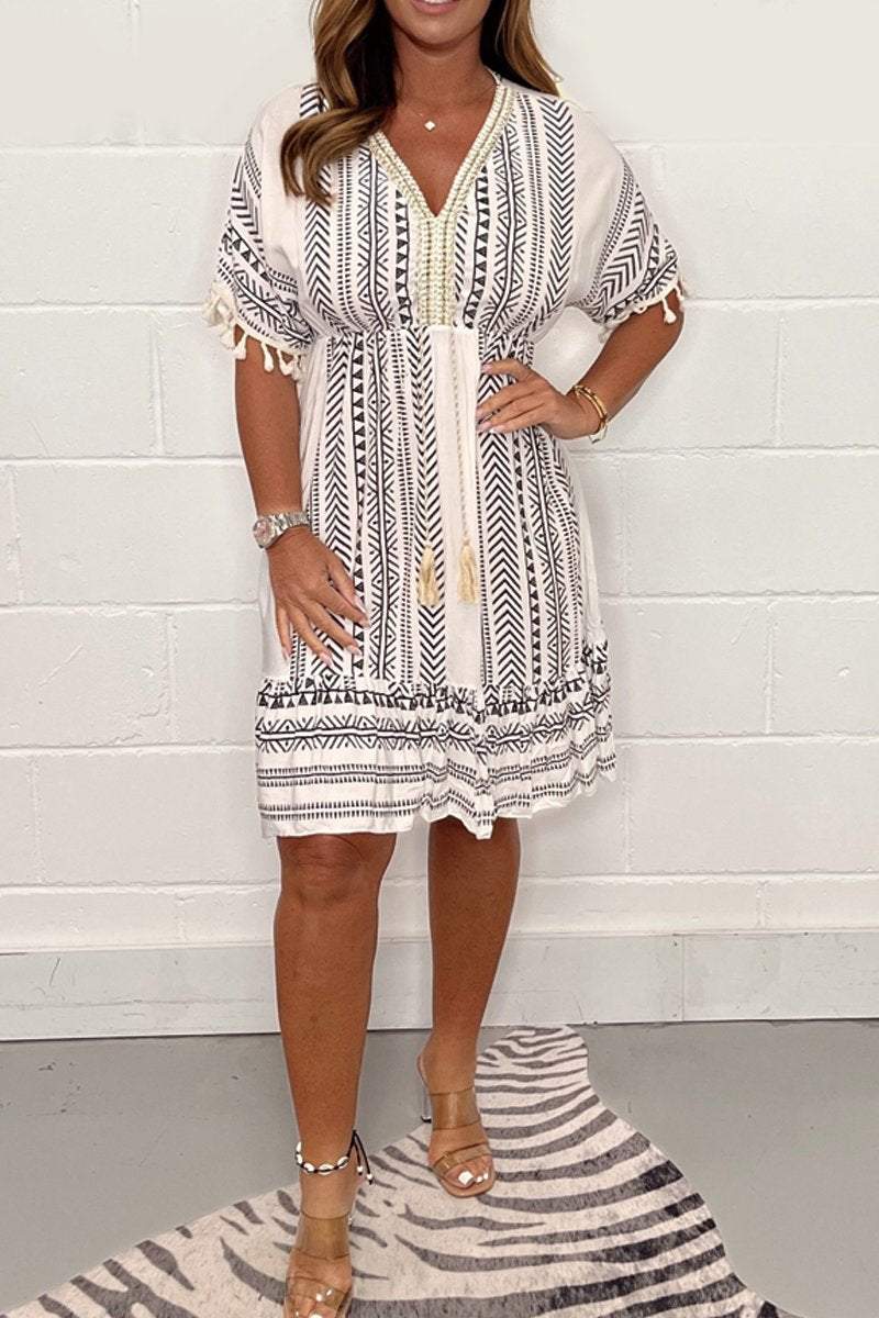 Casual V-Neck Dress — Effortless Everyday Style