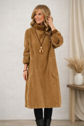 Women's Jennie Turtleneck Midi Dress - Elegant Knit, Timeless