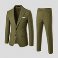 Men's Linen Slim-Fit Suit - Summer Elegance