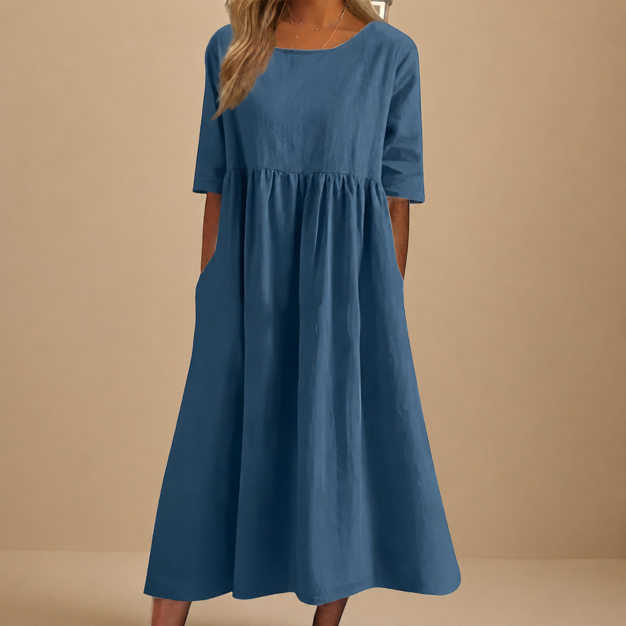 Classic Mid Sleeve Dress