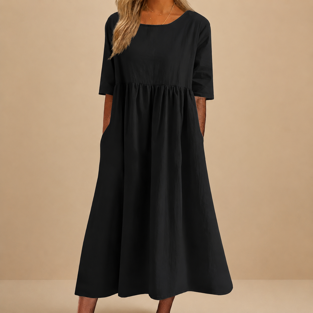 Classic Mid Sleeve Dress