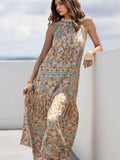 Women's Ocean Treasures Satin Maxi Dress