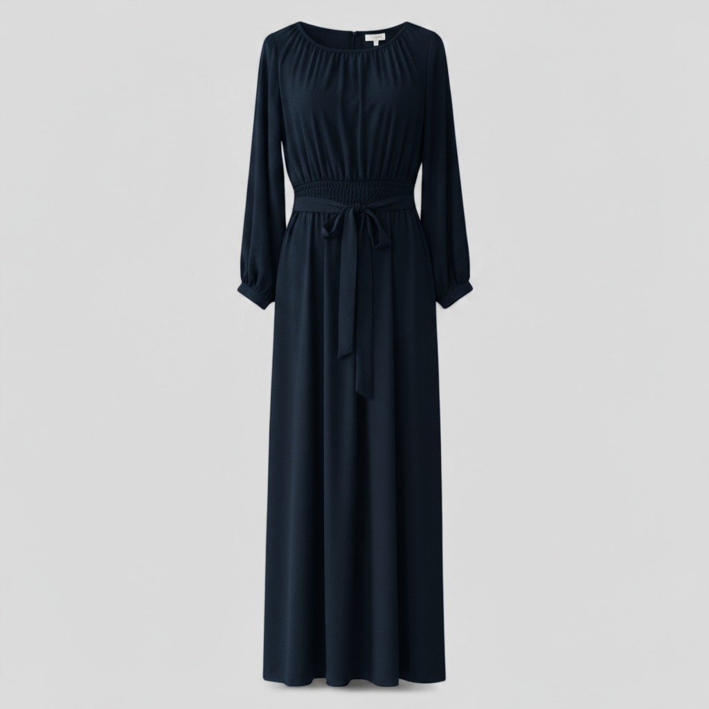 Chic Belted Maxi Dress