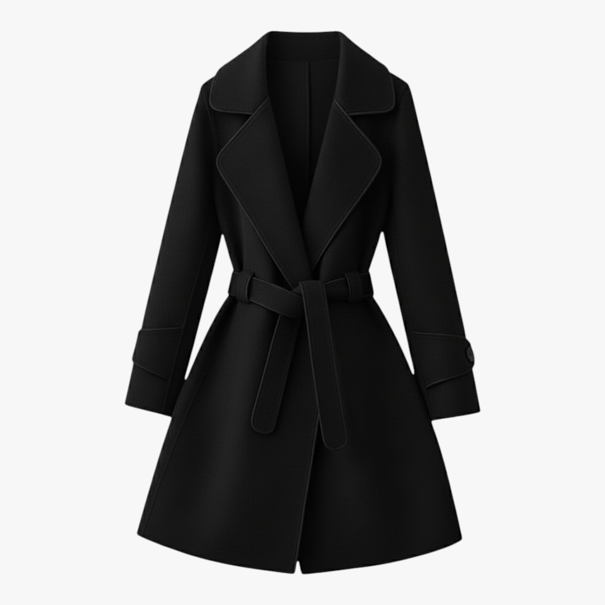 Lily Women's Belted Winter Coat — Timeless Elegance, Cozy Warmth