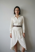 Soléane - Sophisticated Pleated Dress for a Timeless, Elegant Look
