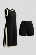 Women's Boho Color Block Set for Summer