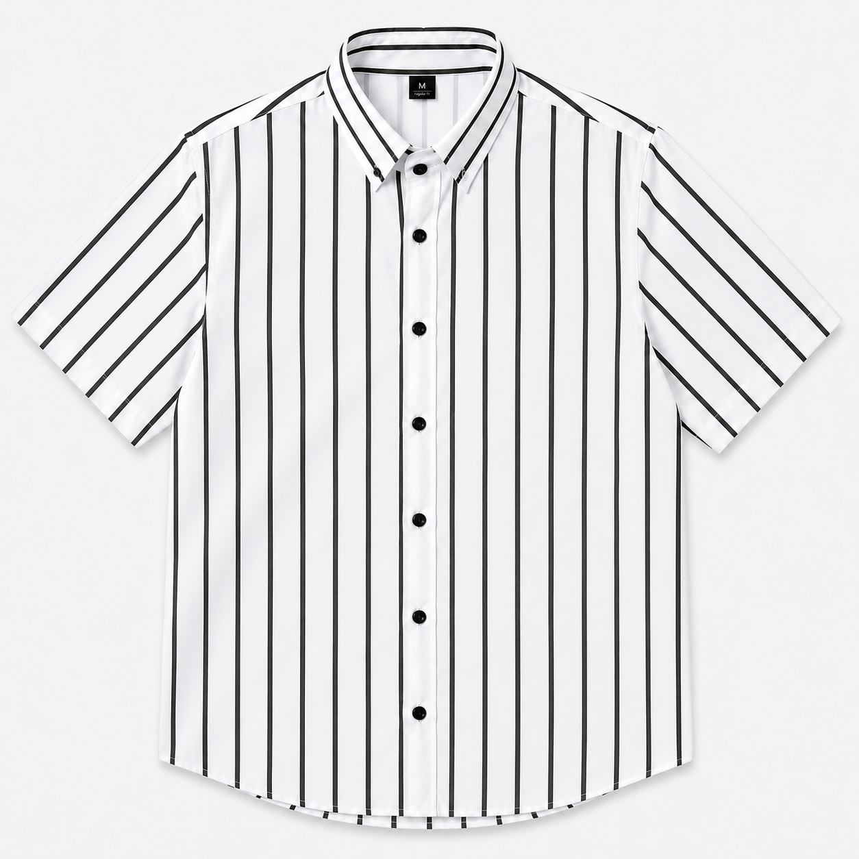 Men's Classic Striped Button-Up Shirt