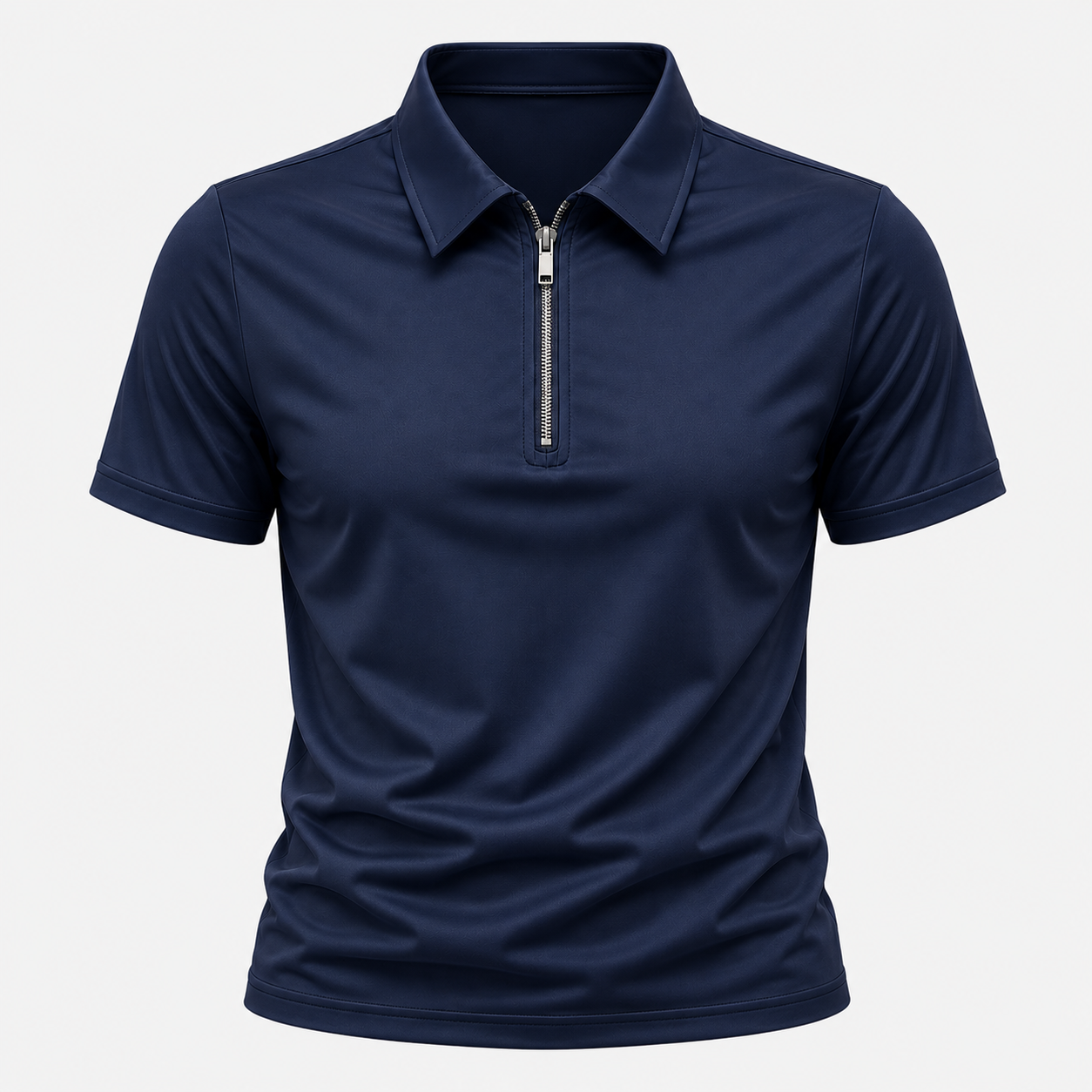 Men's Nathan Zipper Polo Shirt – Sleek Everyday Style