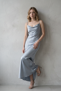 Elegant Floor-Length Silk Dress