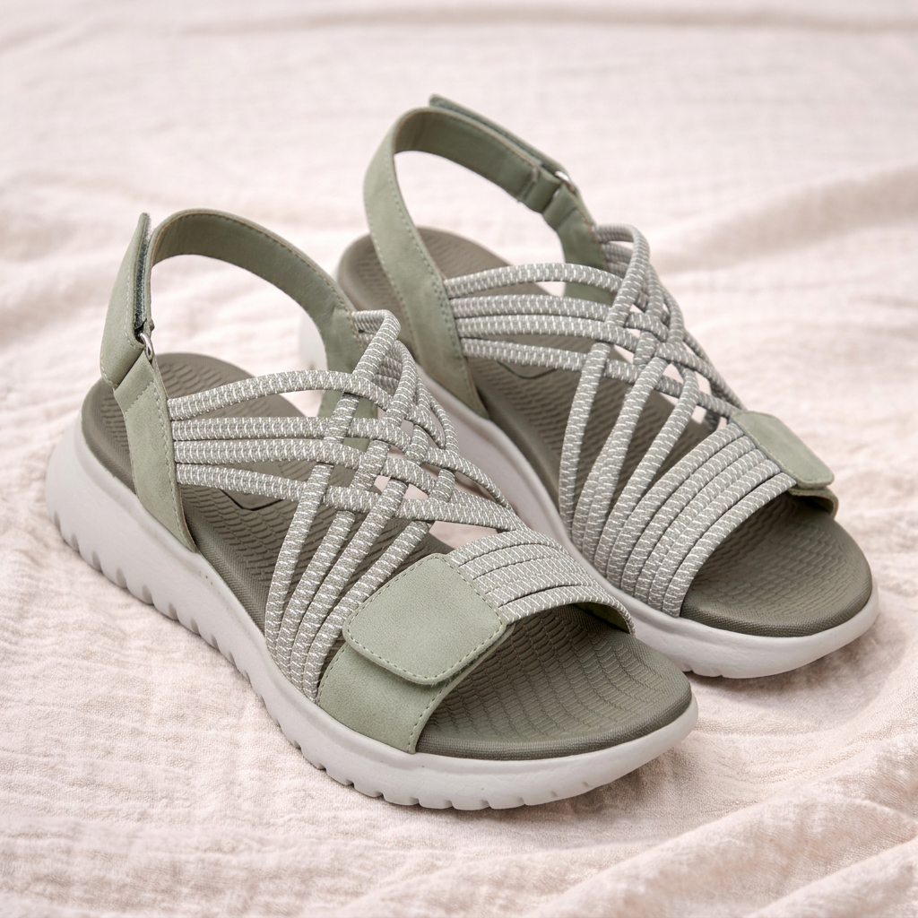 Allison Multi-Strap Comfort Sandals — All-Day Comfort & Secure Fit