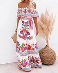 Women's Jacinta Patterned Tie-Waist Maxi Dress