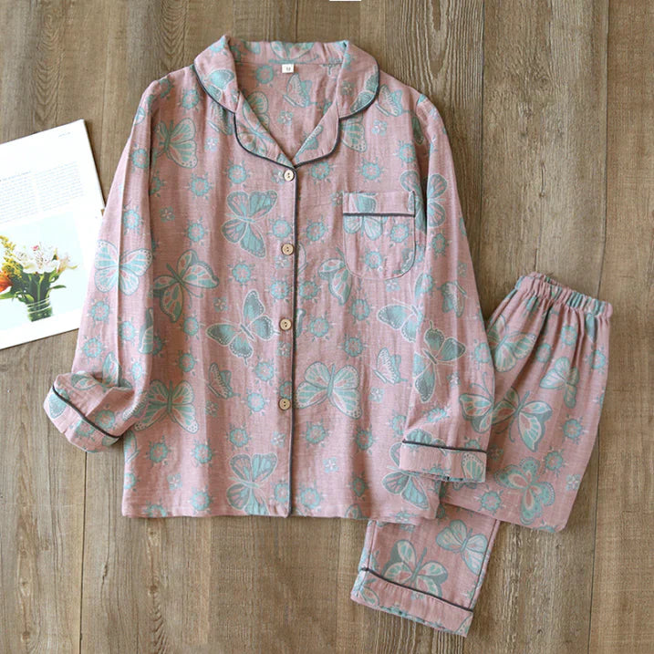 Women's Floral-Print Two-Piece Pajama Set - Modern