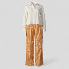 Isabella | Kontorsæt 2 dele - Elegant og professionel - Orange - women's fashion - {{ product_tags }