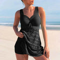 Women's Anna Patterned Tankini Set – Flattering Swimwear with an