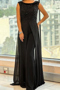 Textured Tulle Jumpsuit - Effortless Glamour in a Single Piece