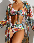 Women's Floral Skirt Bikini