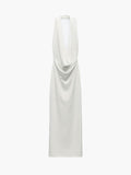 Women's Deep V-Neck Dress - Elegant, Figure-Flattering Evening Style
