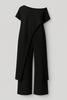 Anouk | Tøjsæt til Kvinder - Elegant Bluse og Bukser - Sort - Kvinders tøj sæt - {{ product_tags }
