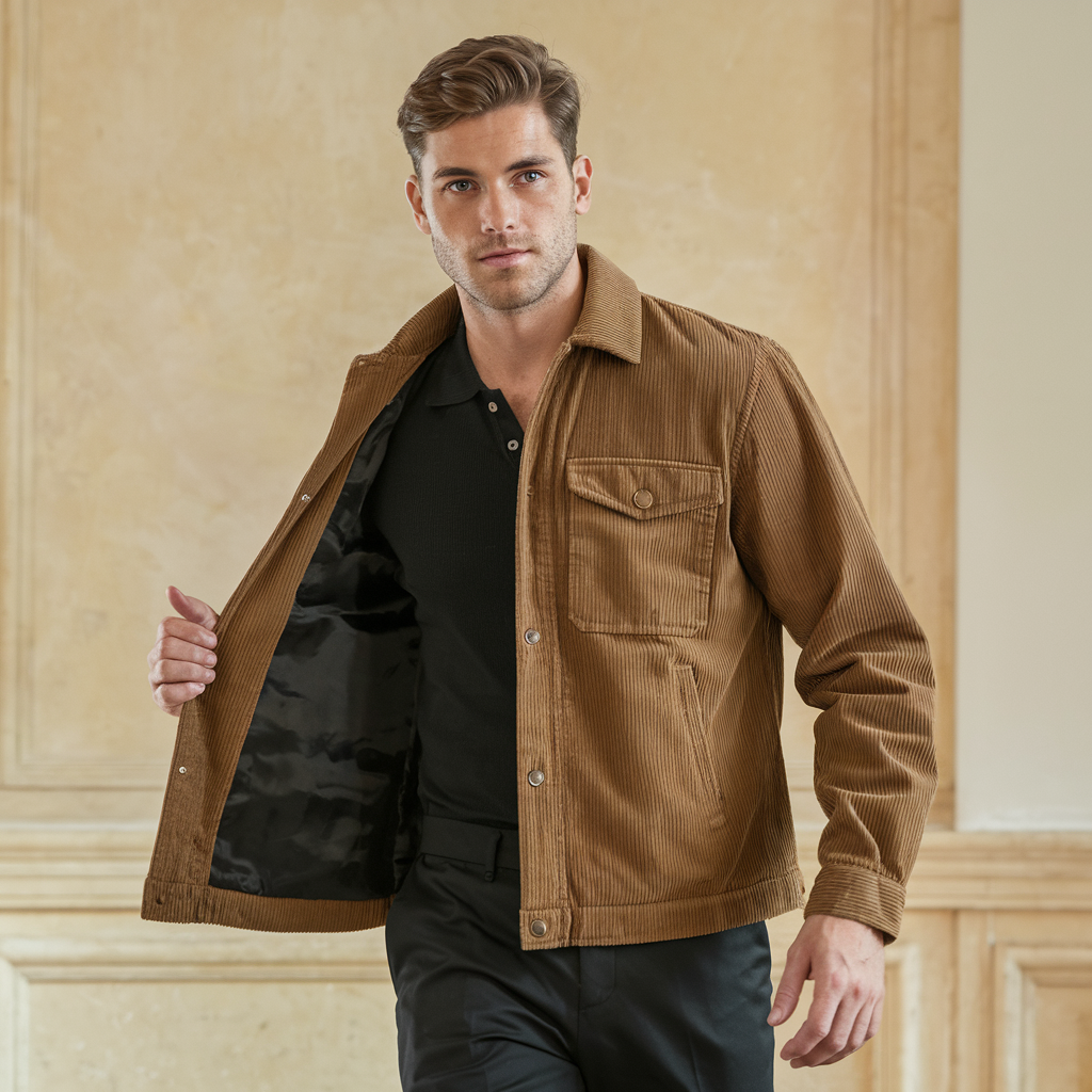 Corduroy Jacket - Timeless Vintage Charm, Modern Trendsetter